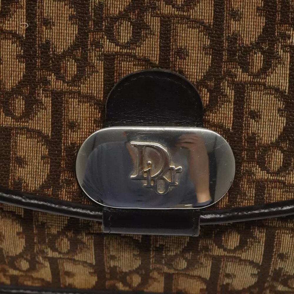 Christian Dior Trotter Canvas Shoulder Bag Brown Auth BD219 - Picture 13 of 16